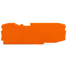 End and intermediate plate, 1 mm thick, orange