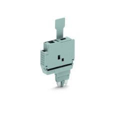 Fuse Plug With Pull-Tab, For Miniature Metric Fuses 6 mm Wide Gray