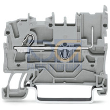 1-conductor/1-pin carrier terminal block, 2.5 mm&sup2;, for DIN-rail 35 x 15 and 35 x 7.5, gray