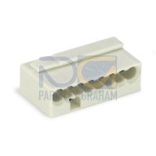 Micro Push Wire Connector, 8-Conductor Terminal Block Light Gray