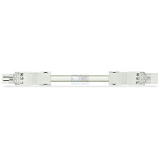 pre-assembled interconnecting cable, Eca, Socket/plug, white