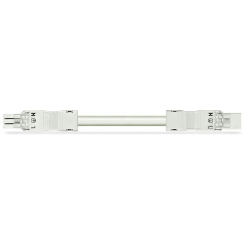 pre-assembled interconnecting cable, Eca, Socket/plug, white