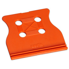 Strain relief plate, for female and male connectors, 35 mm wide, orange