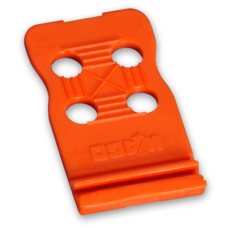Strain relief plate, for female and male connectors, 12.5 mm wide, orange