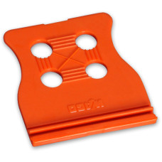Strain relief plate, for female and male connectors, 75 mm wide, 1 part, Pin spacing 3.81 mm, orange