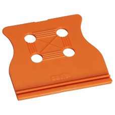 Strain relief plate, for female and male connectors, 35 mm wide, 1 part, Pin spacing 3.81 mm, orange