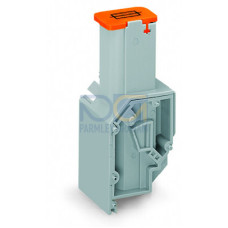 Transformer fuse terminal block, for fuse 6.35 x 32 mm, CAGE CLAMP&reg; connection for conductors, gray