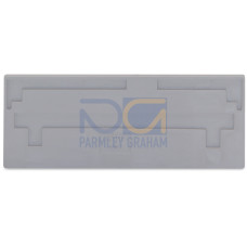 Separator plate, 2 mm thick, oversized, gray