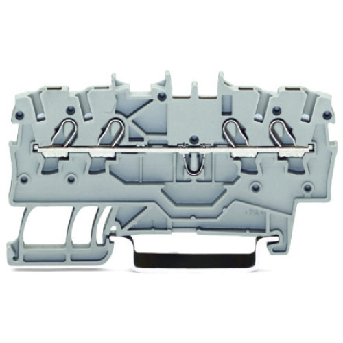 4-conductor through terminal block, 1 mm&sup2;, suitable for Ex e II applications, orange
