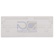 Separator plate, 2 mm thick, oversized, light gray