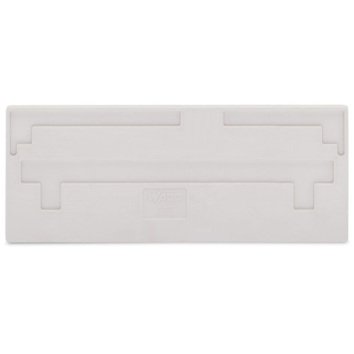 Separator plate, 2 mm thick, oversized, light gray