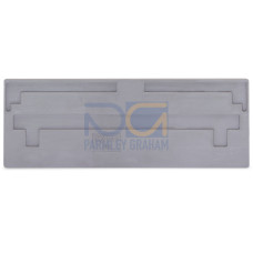 Separator plate, 2 mm thick, oversized, gray