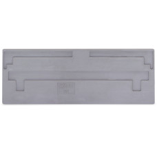 Separator plate, 2 mm thick, oversized, gray