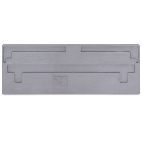 Separator plate, 2 mm thick, oversized, gray