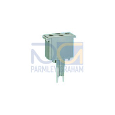 Empty component plug housing, gray