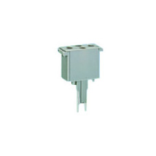 Empty component plug housing, gray