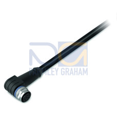 Sensor/Actuator cable, M12A socket,  angled, 5-pole