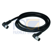 Sensor/Actuator cable, M12A socket,  angled, M12A plug,  angled