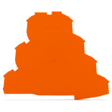 End and intermediate plate, 1 mm thick, orange