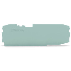 End and intermediate plate, 1 mm thick, gray