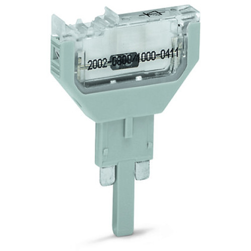 Component plug, for carrier terminal blocks, 2-pole, gray