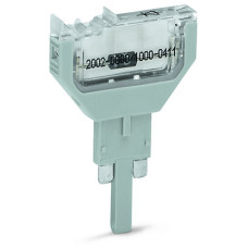 Component plug, for carrier terminal blocks, 2-pole, with diode 1N4007, 5.2 mm wide, Operating tempe