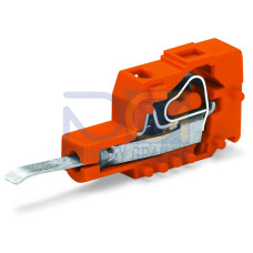 Testing plug module with contact stud, Pin spacing 5.08 mm / 0.2 in, orange