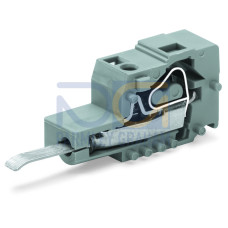 Testing plug module with contact stud, for 236 Series, Pin spacing 7.5 mm / 0.295 in, gray