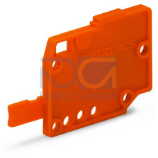End plate, 1.5 mm thick, orange