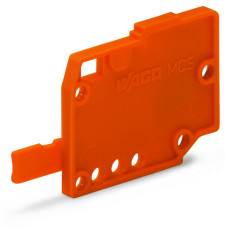 End plate, 1.5 mm thick, orange