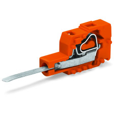 Testing plug module with contact stud, orange