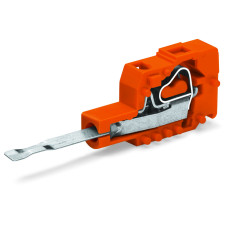 Testing plug module with contact stud, Pin spacing 5.08 mm / 0.2 in, orange