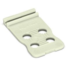 Strain relief plate, for female and male connectors, 12.5 mm wide, light gray