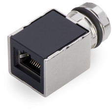 Adapter M12 Socket, D-Coded/ Rj-45 Socket Straight