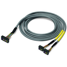 System cable, for WAGO-I/O-SYSTEM, 750 Series, 8 digital inputs and 8 digital outputs, Length: 1 m,