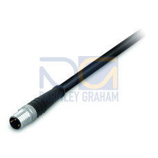 Sensor/Actuator cable, M8 plug,  straight, 3-pole