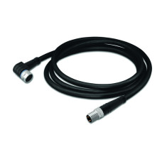 Sensor/Actuator cable, M8 socket,  angled, M8 plug,  straight