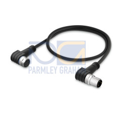 Sensor/Actuator cable, M8 socket,  angled, M8 plug,  angled