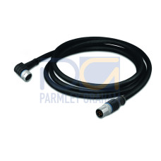 Sensor/Actuator cable, M8 socket,  angled, M12A plug,  straight