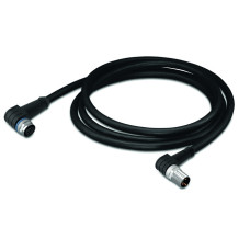 Sensor/Actuator cable, M12A socket,  angled, M8 plug,  angled