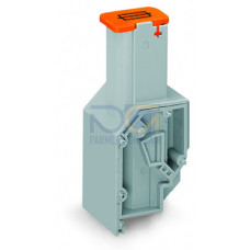 Transformer fuse terminal block, for fuse 6.35 x 32 mm, CAGE CLAMP&reg; connection for conductors, gray
