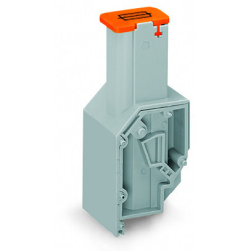 Transformer fuse terminal block, for fuse 6.35 x 32 mm, CAGE CLAMP&reg; connection for conductors, gray
