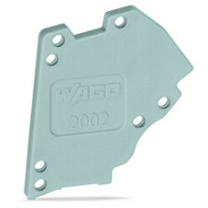 End plate, for modular TOPJOB®S test plug module, gray