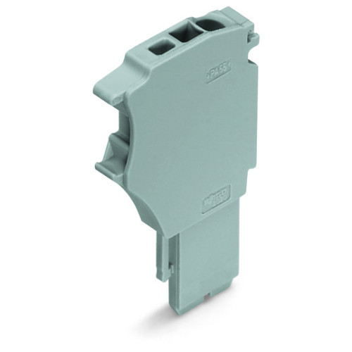 Start module for 1-conductor female connector, Push-in CAGE CLAMP&reg;, 1.5 mm&sup2;, gray