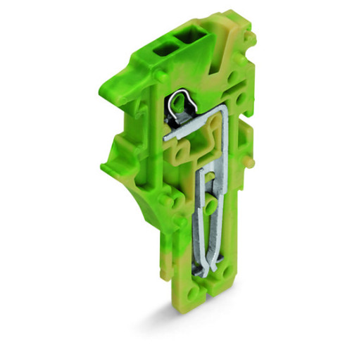 End module for 1-conductor female connector, Push-in CAGE CLAMP&reg;, 1.5 mm&sup2;, green-yellow