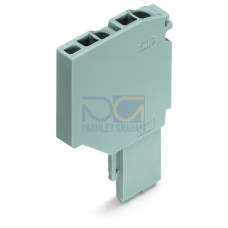 Start module for 2-conductor female connector, Push-in CAGE CLAMP&reg;, 1.5 mm&sup2;, gray