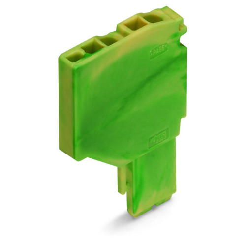 Start module for 2-conductor female connector, Push-in CAGE CLAMP&reg;, 1.5 mm&sup2;, green-yellow