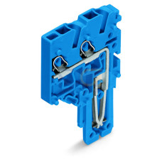 End module for 2-conductor female connector, Push-in CAGE CLAMP&reg;, 1.5 mm&sup2;, blue