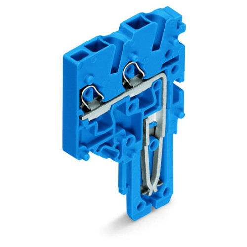 End module for 2-conductor female connector, Push-in CAGE CLAMP&reg;, 1.5 mm&sup2;, blue
