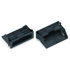 Snap-in frame 5-pole for 1 - 3 mm plate thickness black